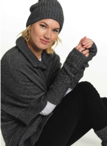 Adult Merino Gloves: Cable Glovelets by Koru Knitwear - available in 10 colours