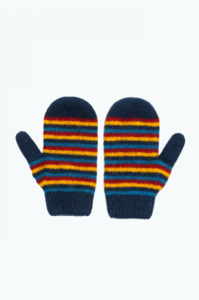 Kids Merino Outfit Collection: Kid's Striped Mittens - Available In 2 Colours