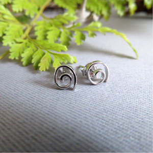 Koru Stud Earrings - Sterling Silver