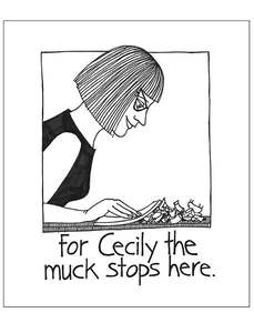 Cecily Dish Cloth - The Muck Stops Here