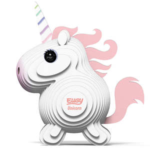 Eugy Unicorn Pink 3D Model Kit