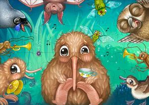 Rowdy Crowd Kuwi Kiwi Puzzle - 24 pieces