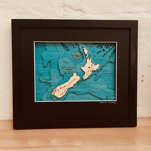 New Zealand - 3D Topographical Map