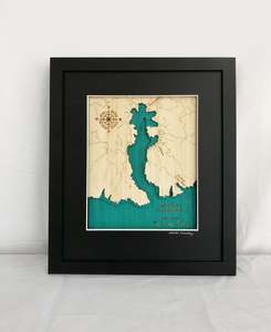 Akaroa Harbour - 3D Topographical Map