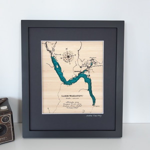 Souvenir Collection: Lake Wakatipu - 3D Topographical Map