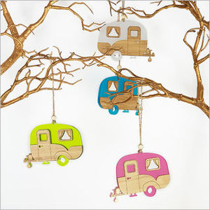 Souvenir Collection: Hanging Ornament - Caravan - Available in 6 Colours