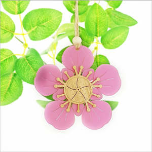 Souvenir Collection: Hanging Ornament - Pink Manuka Flower