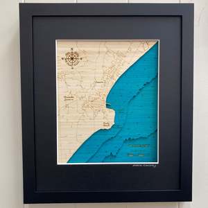Oamaru - 3D Topographical Map - Available in 2 sizes