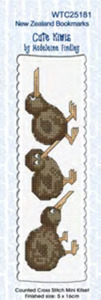 Cross Stitch Bookmark Kits - Cute Kiwis