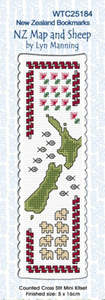 Craft Collection: Cross Stitch Bookmark Kits - NZ Maps