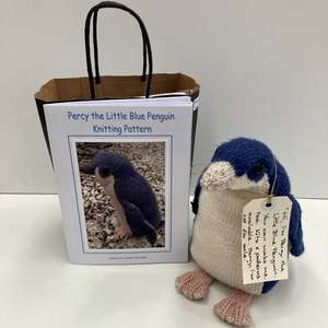 Percy the Little Blue Penguin Knitting Kit by Cameron-James Designs