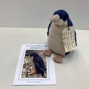 Percy the Little Blue Penguin Knitting Pattern by Cameron-James Designs