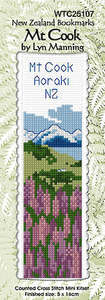 Cross Stitch Bookmark Kits - Mt Cook & Mt Cook Lily
