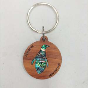 Keyring Pos Tile: Rimu & Paua Keyring