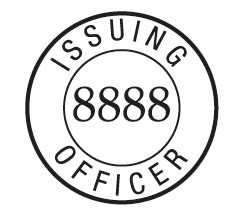 Products: 6A Issuing Officer JP Stamp