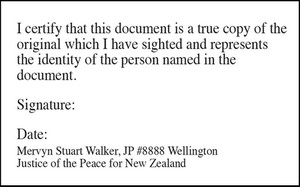 SMS, identity certification JP Stamp