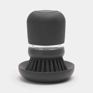 Products: Soap Dispensing Dish Brush - Dark Grey