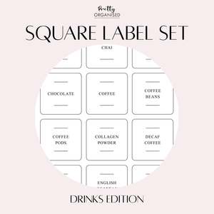 bogos-gift: 🎁 Square Label Set | Drinks Collection (100% off)