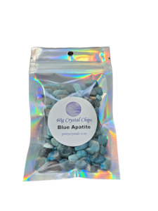 Tumbles: Blue Apatite Chip Bag 60g