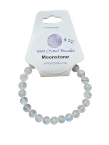 Bracelets: Moonstone 6mm Bracelet