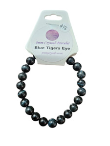 Bracelets: Blue Tigerseye 8mm Bracelet