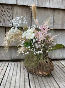 Products: Fresh & Dried arrangement in vase