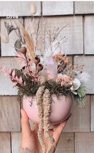 Dried Florals: Dried Flower Crystal garden.