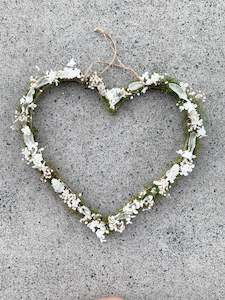 Dried Florals: Dried floral love heart