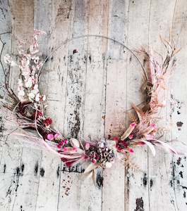 Inspo: Large Pink dried wreath