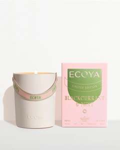Mothers Day Collection: ECOYA - Blackcurrant & Mint Ceramic Candle