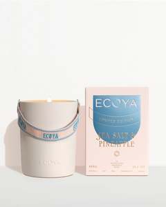 Mothers Day Collection: ECOYA - Sea Salt & Pineapple Ceramic Candle