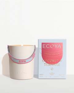 Mothers Day Collection: ECOYA - Coconut & Tuberose Ceramic Candle