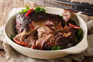 Products: Mexican Pulled Beef with Chimichurri Sauce and Roasted Beetroot Swede Salad with Charred Green Beans and Toasted Sliced Almonds with Coriander (Nuts Optional)  - Primal Wellington