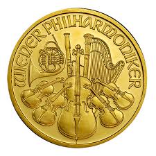 Gold Bullion: 10 x 1 oz gold austrian philharmonic coins