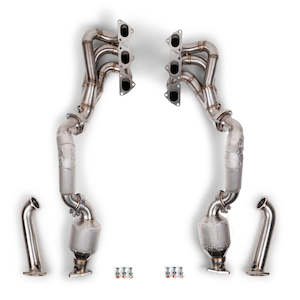 Fabspeed: Fabspeed Porsche 718 GT4 RS RENNKRAFT™ Long Tube Header System (2022+)