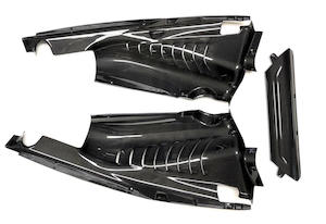 Carbon Fiber 3 Piece Engine Bay Set - Ferrari 488 Pista