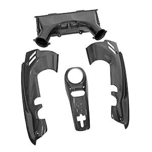 Engine Cover: Carbon Fiber 4 Piece Engine Bay Set - Ferrari 488 Spider/Pista