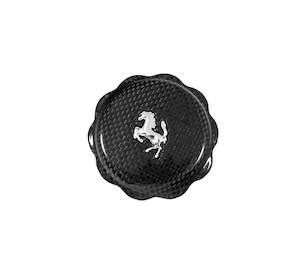 Carbon Fiber Oil Cap Cover With Cavallino 488 Pista Ferrari