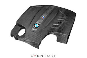 Engine Cover: Eventuri BMW F87 M2 N55 Black Carbon Engine Cover
