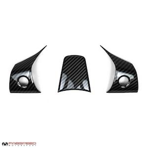 Fabspeed Tesla Model 3 Carbon Fiber Steering Wheel Covers