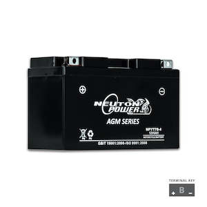 Battery: YT7B-4 12V 6AH POWERSPORT BATTERY