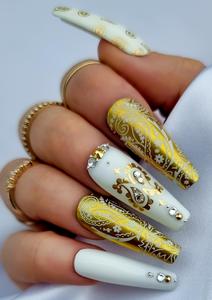 NAIL FOILS | PAISLEY PRINT | GOLD