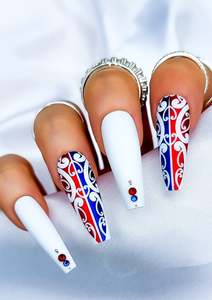 Mana Maori: MĀORI NAIL FOILS | HINEMOANA | BLUE