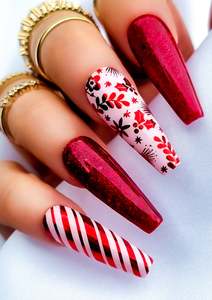 Christmas Collection: CHRISTMAS NAIL FOILS - PŌHUTUKAWA - RED