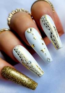 CHRISTMAS NAIL FOILS - KERISIMASI - GOLD