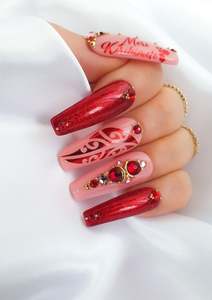 CHRISTMAS NAIL FOILS -  PŌHUTUKAWA - RED