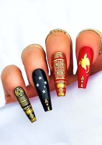 All: PAPUA NEW GUINEA NAIL FOILS | BRUSHED GOLD