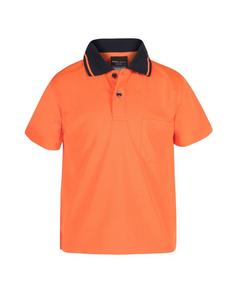 Kids: 6HVNC JB's Hi Vis Non Cuff Traditional Polo - Kids