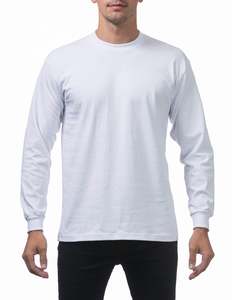 Apparel Long Sleeves: Pro Club Heavyweight Cotton Long Sleeve Crew Neck