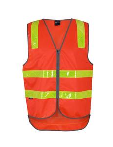 Hi Vis Tradewear Vests: 6DVRV JB's Vic Road (D+N) Zip Safety Vest